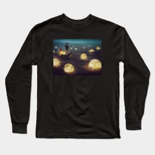 Row In The Sea Of Moon Long Sleeve T-Shirt